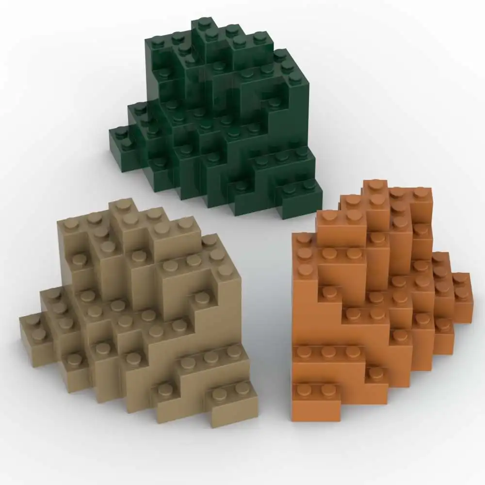 

MOC 1 шт. 23996 8x8x6 средний симметричный горный кирпич рок-панель сменные строительные блоки игрушки для взрослых мальчиков праздничные подарки