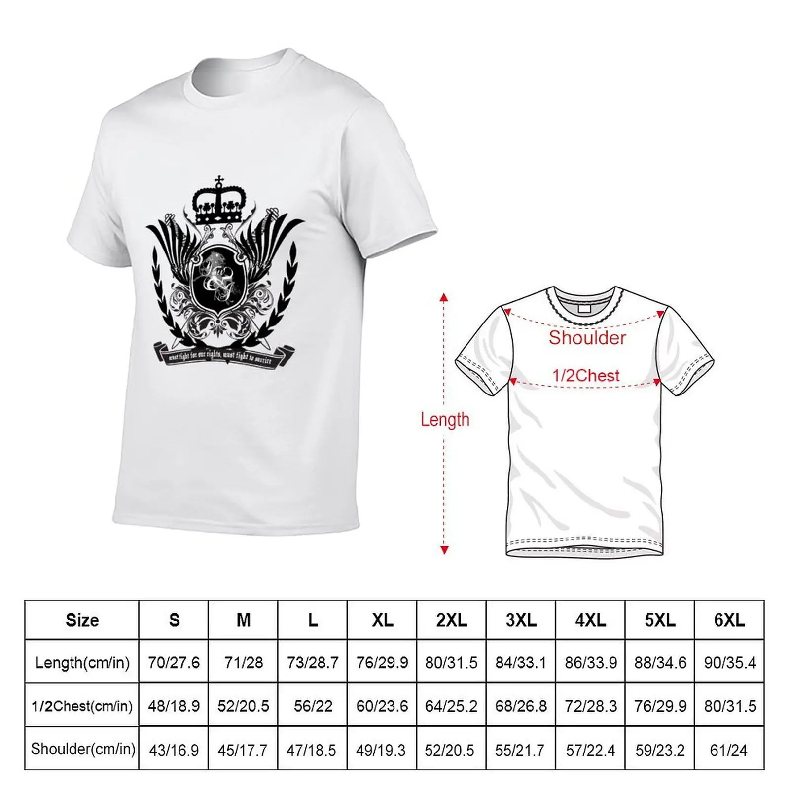 muse knights of cydonia heraldic T-Shirt baggy shirts shirts graphic tee mens white t shirts