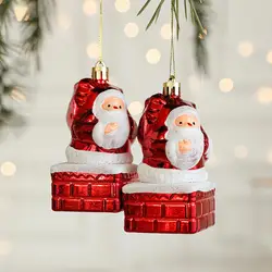 Mushroom Christmas Decoration Christmas Tree Decoration Exquisite Mushroom Donut Santa Claus Shape Xmas Tree for Christmas