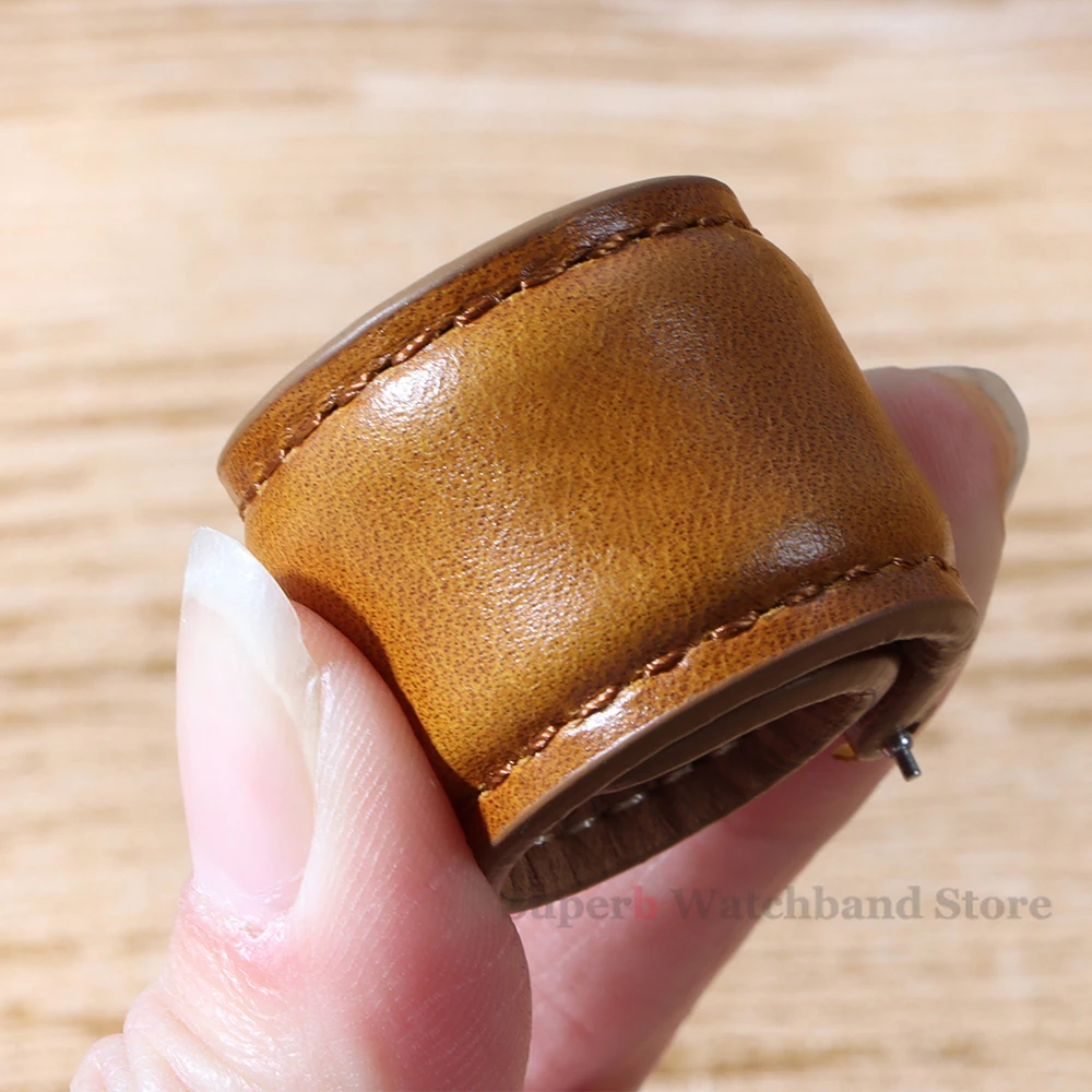 빈티지 가죽 시계 밴드 18mm 20mm 22mm 24mm 26mm 비즈니스 스트랩 퀵 릴리스 팔찌 블랙 브라운 손목 밴드 시계 액세서리