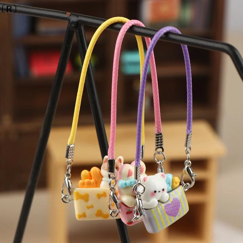 

〔R〕5/10Pcs Mini Doll Pet Carrying Bag Dolls Neck Accessories Dollhouse Pendant Decoration DIY Dolls Dress Up Toys For Kids Gift