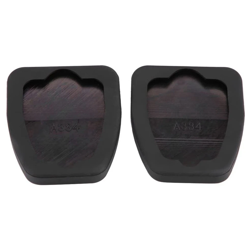 2Pcs 46531JD00A Black Rubber Brake & Clutch Pedal Pad Covers Fit for Nissan Qashqai 2007 2008 2009 2010 2011 2012-2016