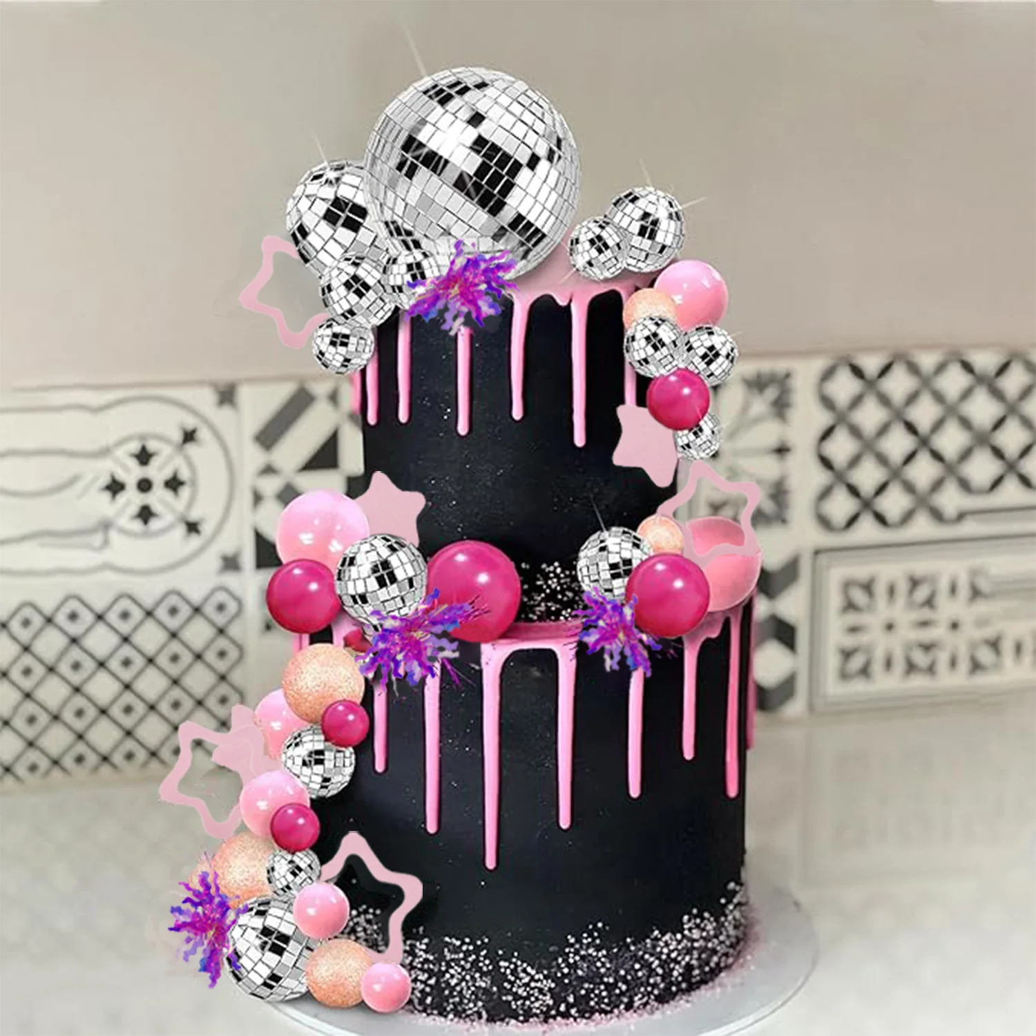 Disco Ball Cake Top…