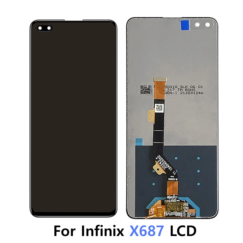 

100% Tested 6.85 inch For Infinix Zero 8 X687 LCD Zero 8i X687B Display Touch Screen Digitizer Assembly Replacement