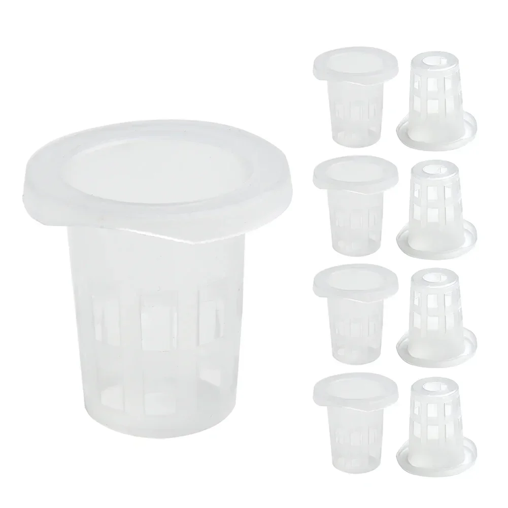 Set Vegetable Net Cups Orchids Small For Hydroponics/Aquaponics Kit Plastic Slotted Mesh Soilless Culture Brand New