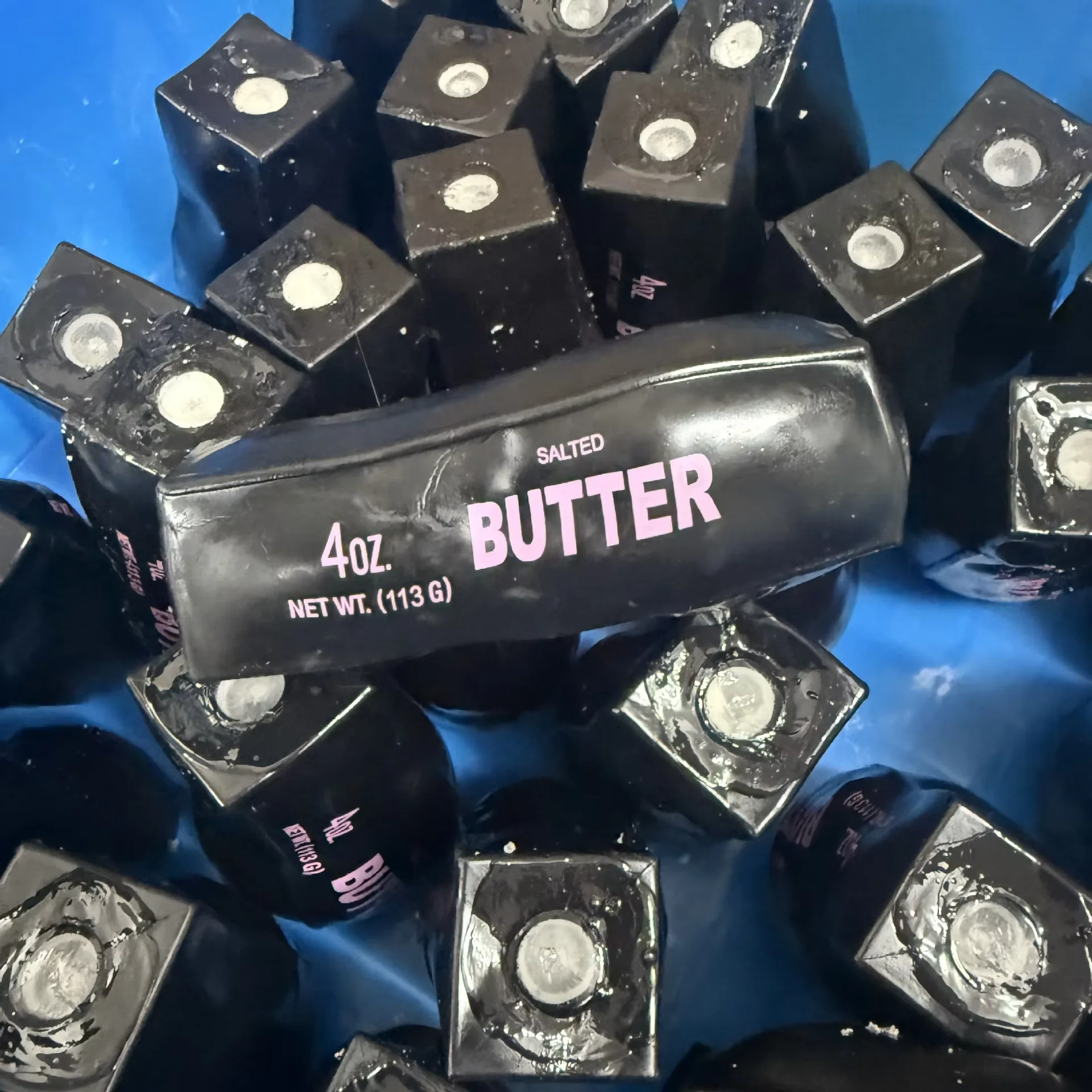 New Black&Pink Crispy Butter with Imitation Cheese & Black Butter Sticks Homemade Crispy Sound Control Stress Relief Fidget Toy - view 6