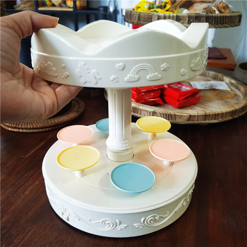 Table Revolving Sushi Machine Electric Dessert Stand Automatic Revolving Display Rack Wedding Party Supplies Cake Tools