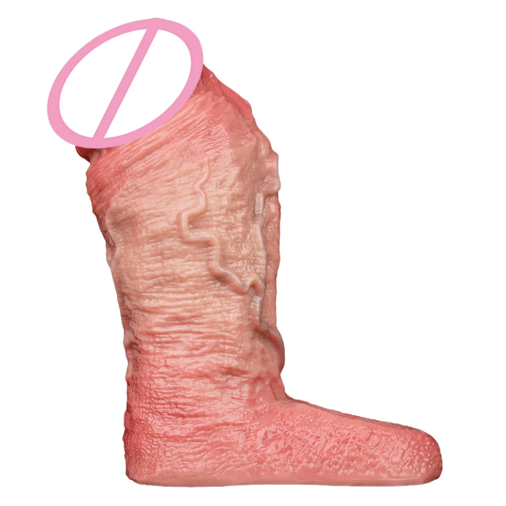 S,M,L Size Open-Ended Penis Enlargement Liquid Silicone Sleeve, Delay Ejaculating With Anti-Off Ring Cock Enlarger For Couples
