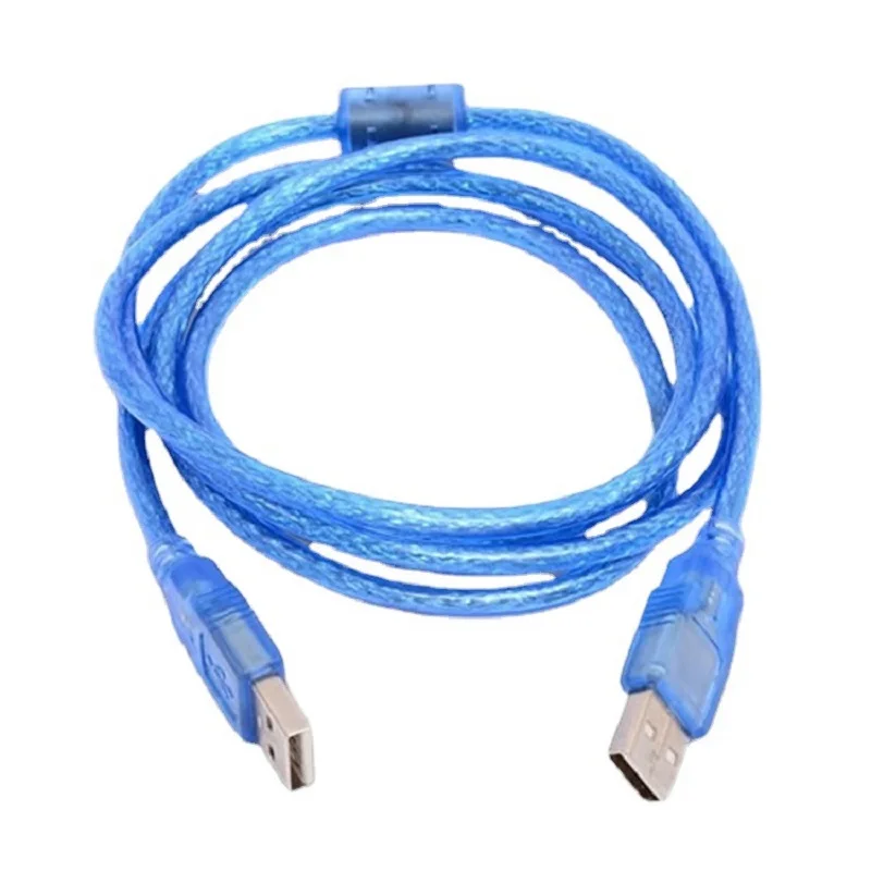 USB 2.0 Male to Male Data Cable Dual Male with Shielded Magnetic Ring Copy Debugging Cable Copper Core Extension Cable