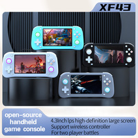 Coopreme XF43 Retro Handheld Game Console Open Source EE system 4.3inch IPS Screen Gaming System Pocket Video Player