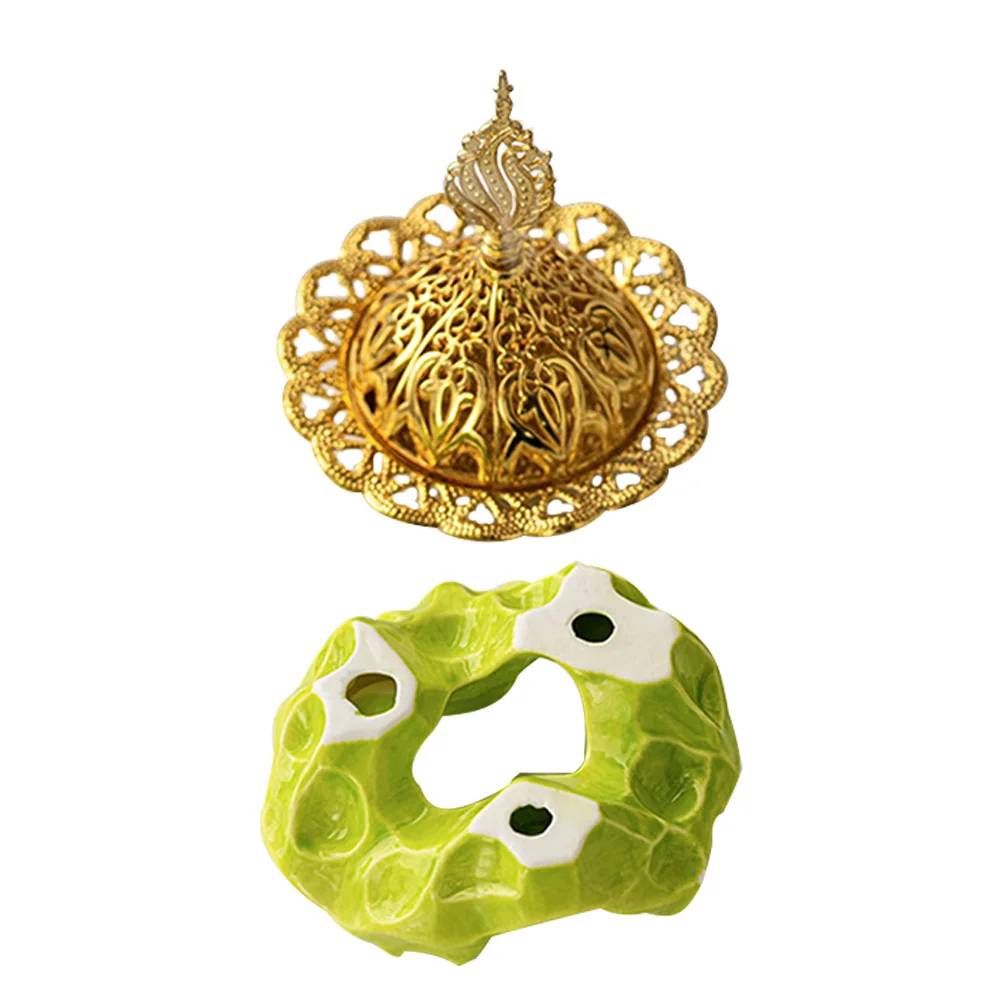 

Ceramic Aromatherapy Tray Mini Incense Burner Natural Stone Decorative Aromatherapy Stove Middle East Home Decor