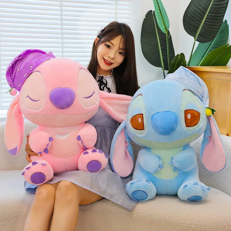 40-60cm Disney Stitch Plush Toy Cartoon Plush Doll Pp Cotton Filled With Super Soft Home Decoration Children's Birthday Gifts