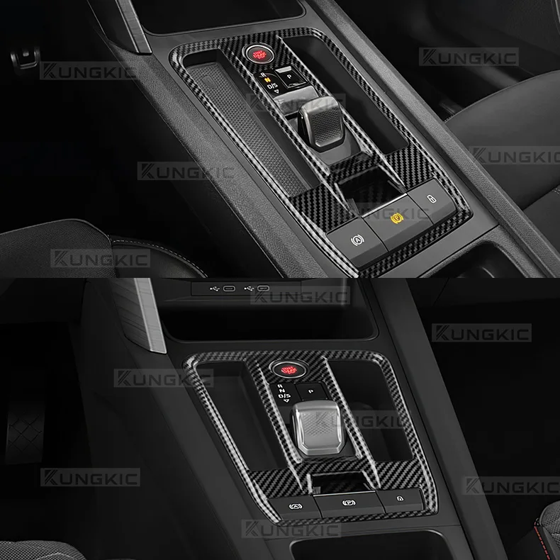 ABS Für Cupra Leon 2020-2024/Seat Leon MK4 2020-2026/Cupra Formentor 2020-2024 ABS Carbon Faser Stil LHD RHD Automatische Auto Getriebe Trim – Detail 8