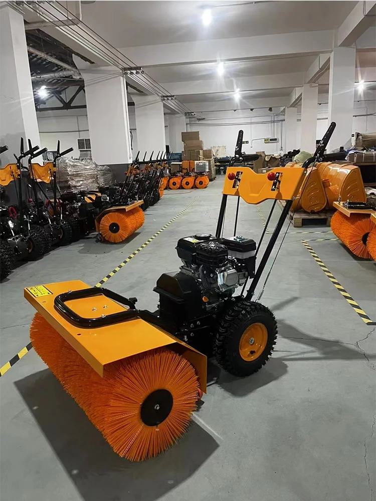 Construction site ash sweeper floor milling ash sand sweeper walk-behind small road sweeper