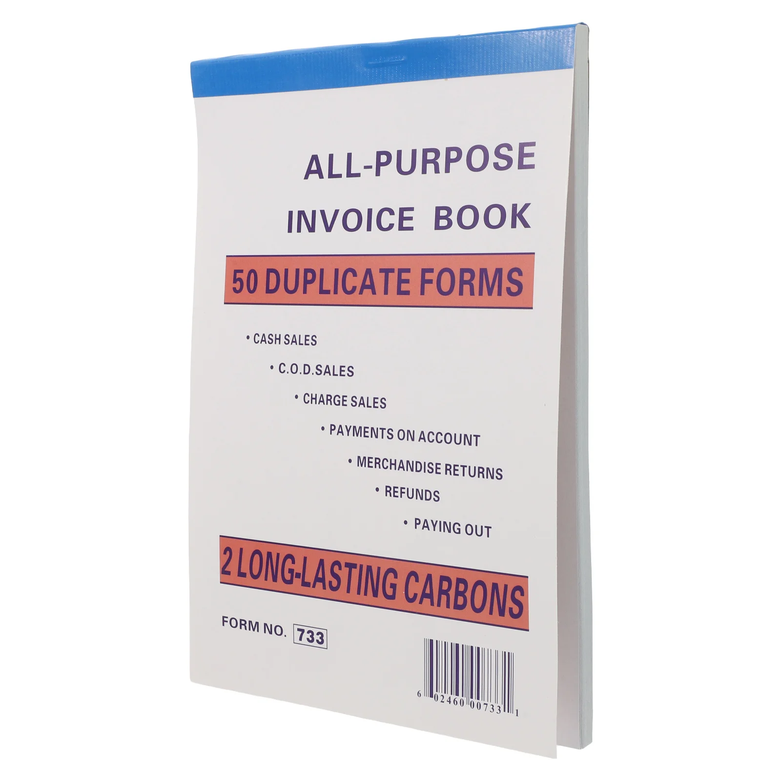 Livre de reçus pour les commandes de vente, gestion des factures, conception multicolore, outil de suivi financier pour petites entreprises, commande d'achat