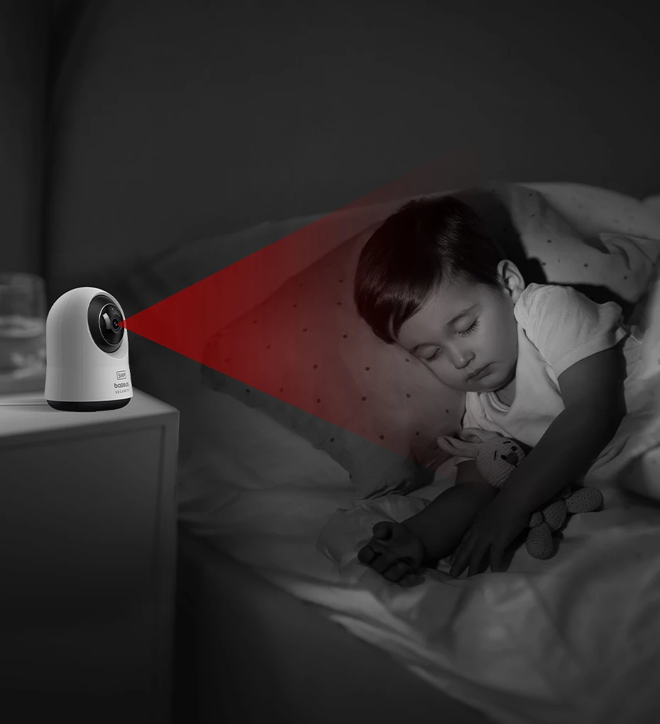 Baseus 5MP 3K WiFi IP-Kamera 2,4G/5G Wireless Indoor Sicherheitsschutz Schwenk- und Neigefunktion 8-facher Digitalzoom Mini-Kamera-Überwachungskameras – Detail 8