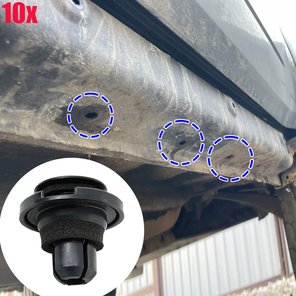 10Pcs New For Subaru Forester SH 2008 - 2012 909140055 Car Plastic Black Side Skirt Protective Panel Bottom Fixing Buckle Clips