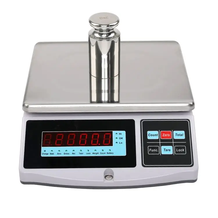 15kg 0.5g Digital Weight Electronic Weighing Scale for Food Meat Supermarket