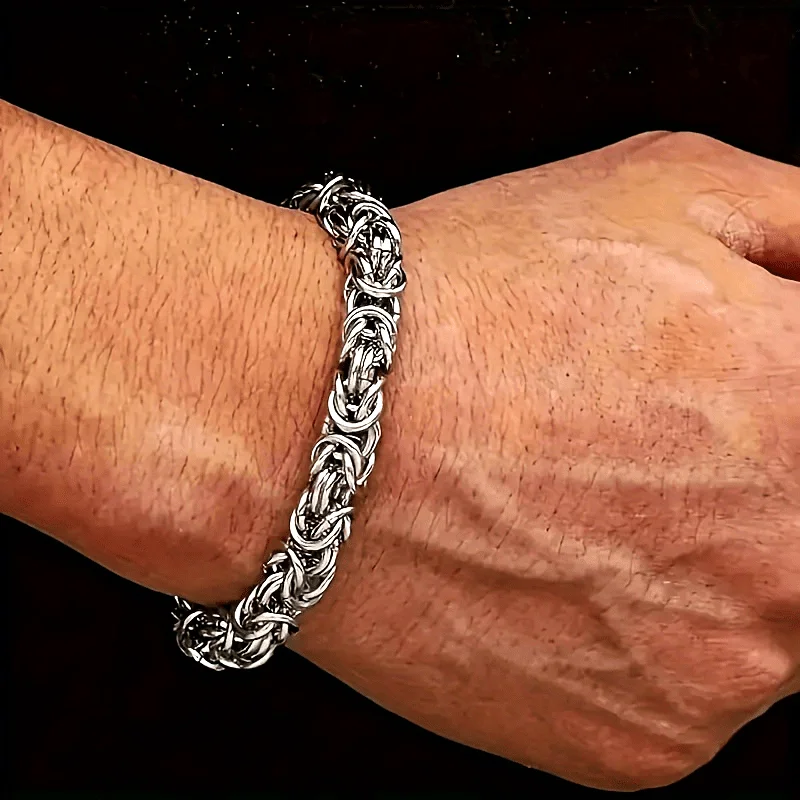 قطعة واحدة من سوار السلسلة الإيطالية - مجوهرات للجنسين مقاومة للماء للارتداء اليومي