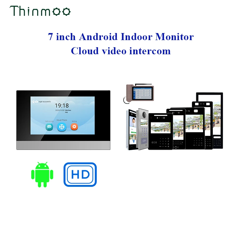 Community Home Indoor Visual Intercom Extension Direct Connection Unit Door Host No Installation, No Wiring Required