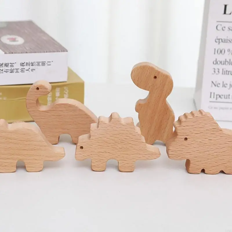 Houten dinosaurus kastknop kast trekt kinderen kamer meubels handgrepen y1qb