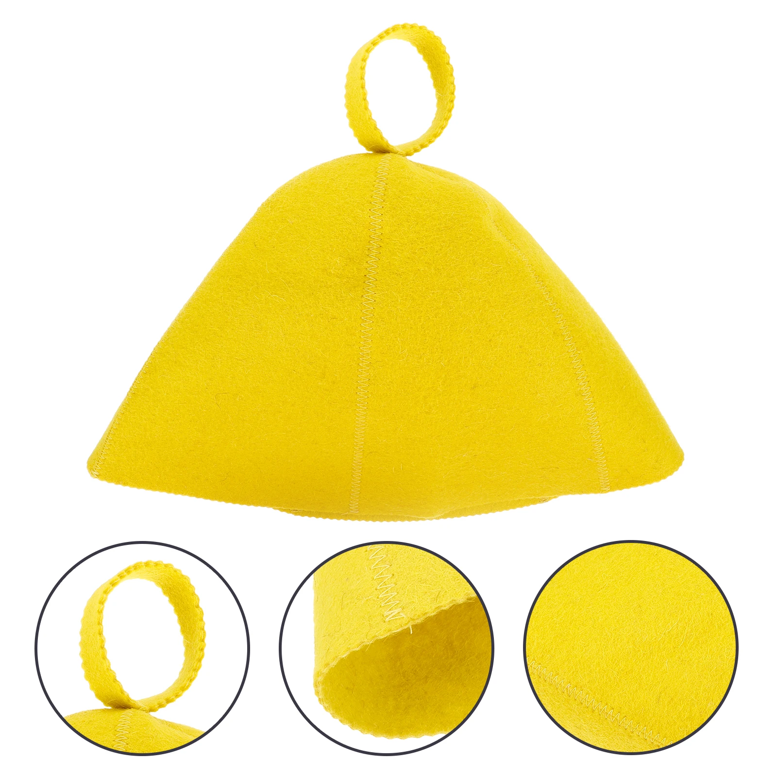 

Wool Felt Hat Sauna Cap Shower Accessories Comfortable Sauna Cap Spa Hair Wrap Red Large Size Storage Household