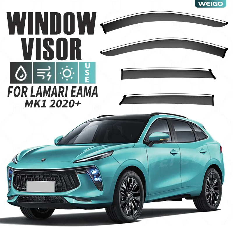 

Для Lamari Eama Echo 2020-2022: Дефлекторы окон, навесы-тенты, защита от дождя для боковых стекол, аксессуары для стайлинга автомобиля