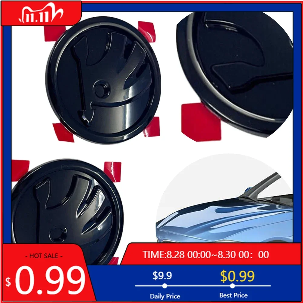 

Наклейка на автомобиль, 2 шт., эмблема на передний и задний багажник, 32D853621A, 90 мм + 90 мм, логотип для Skoda Superb Octavia