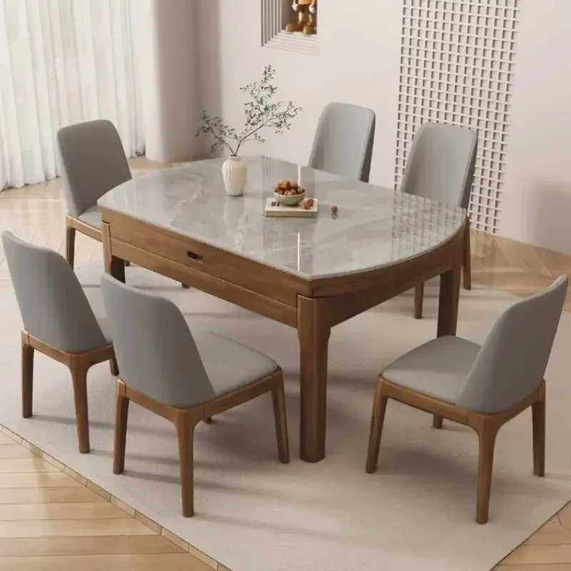 

· ·Минималистичный деревянный обеденный стол Уникальный дизайнерский салон Ресторан Обеденный стол Кухня Роскошная мебель Mesas De Jantar Уникальная мебель