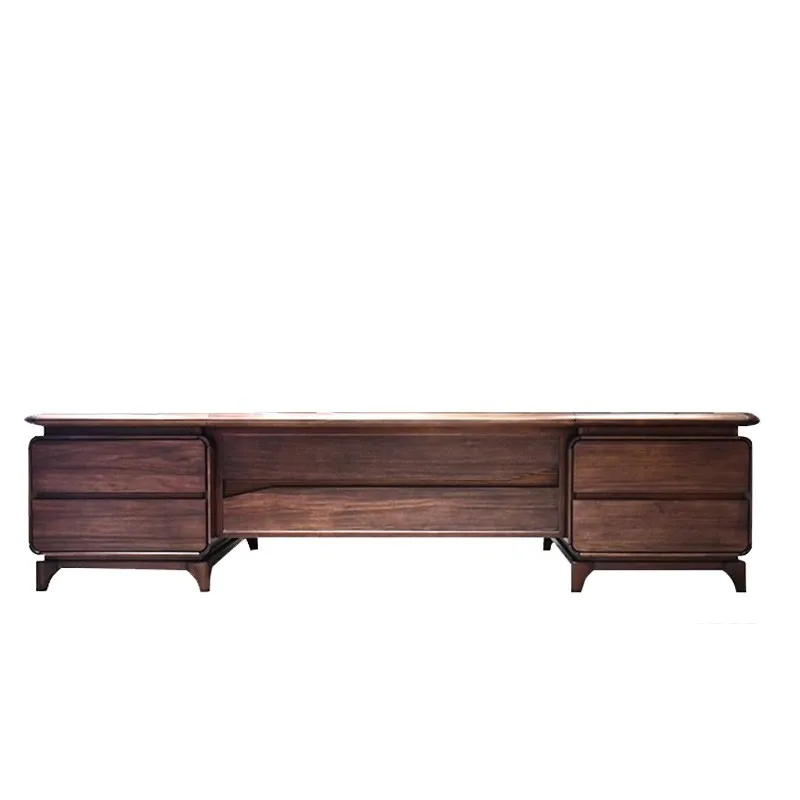 #Strong Wooden Executive Office Desk Wooden Brown Large Luxury Office Desks Standing Drawers Escrivaninha Work Station Table