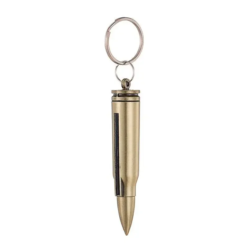 Portable Metal Pointed Bullet Can Be Used 10000 Times Lighter Portable Pendants Keychains Kerosene Cigarette Lighters & Smoking