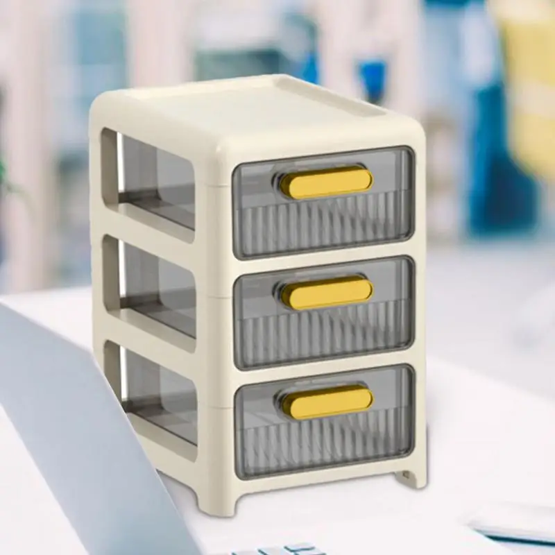 Drawer Type Transparent Box Pull Out Storage Case Container Bin Table Makeup Organizer Desktop Storage Box Drawer Closet Storage