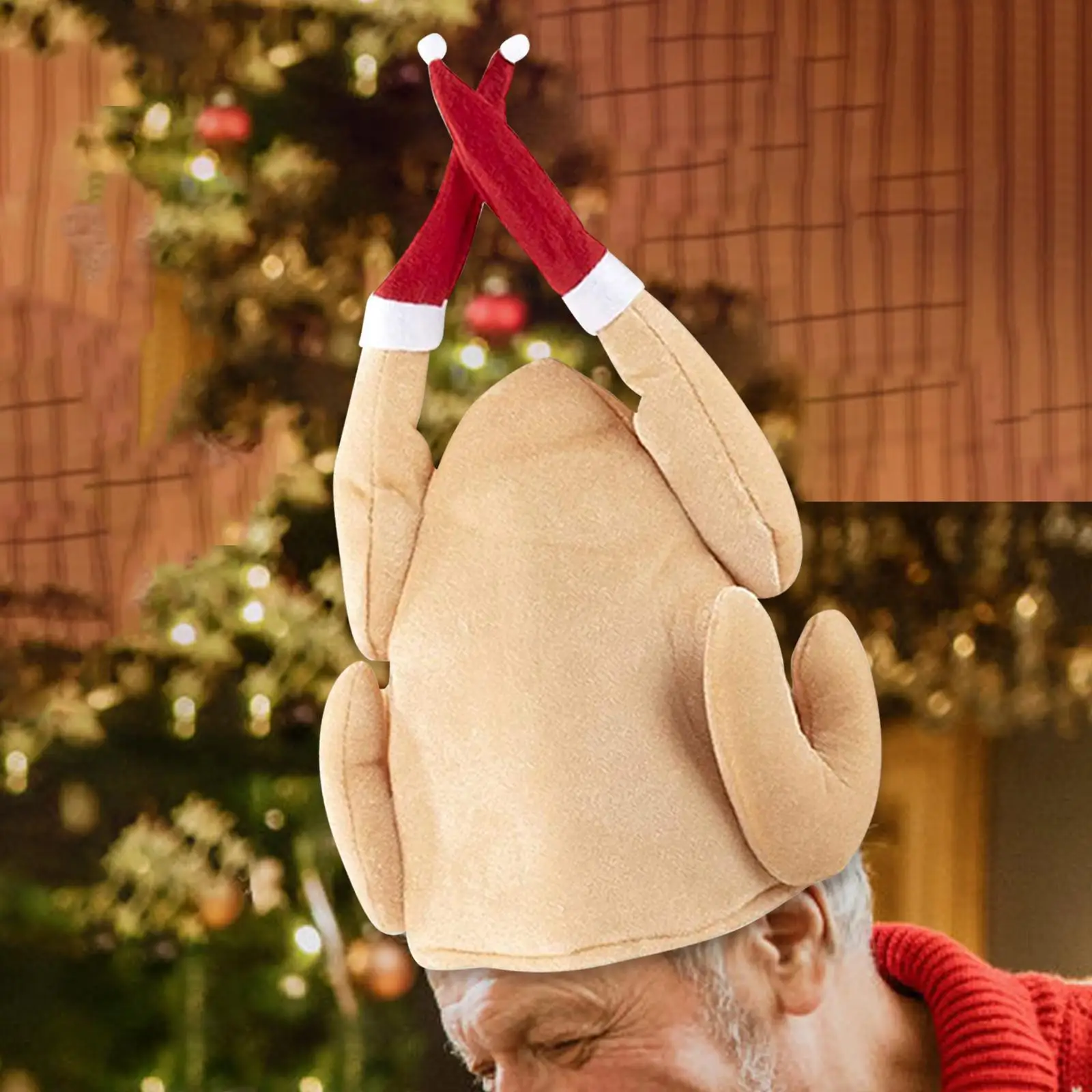 Kalkoenhoed Kostuums Accessoires Gekookte Kip Thanksgiving Day Hoeden voor Thanksgiving Dress up Rollenspel Carnaval Mannen Vrouwen