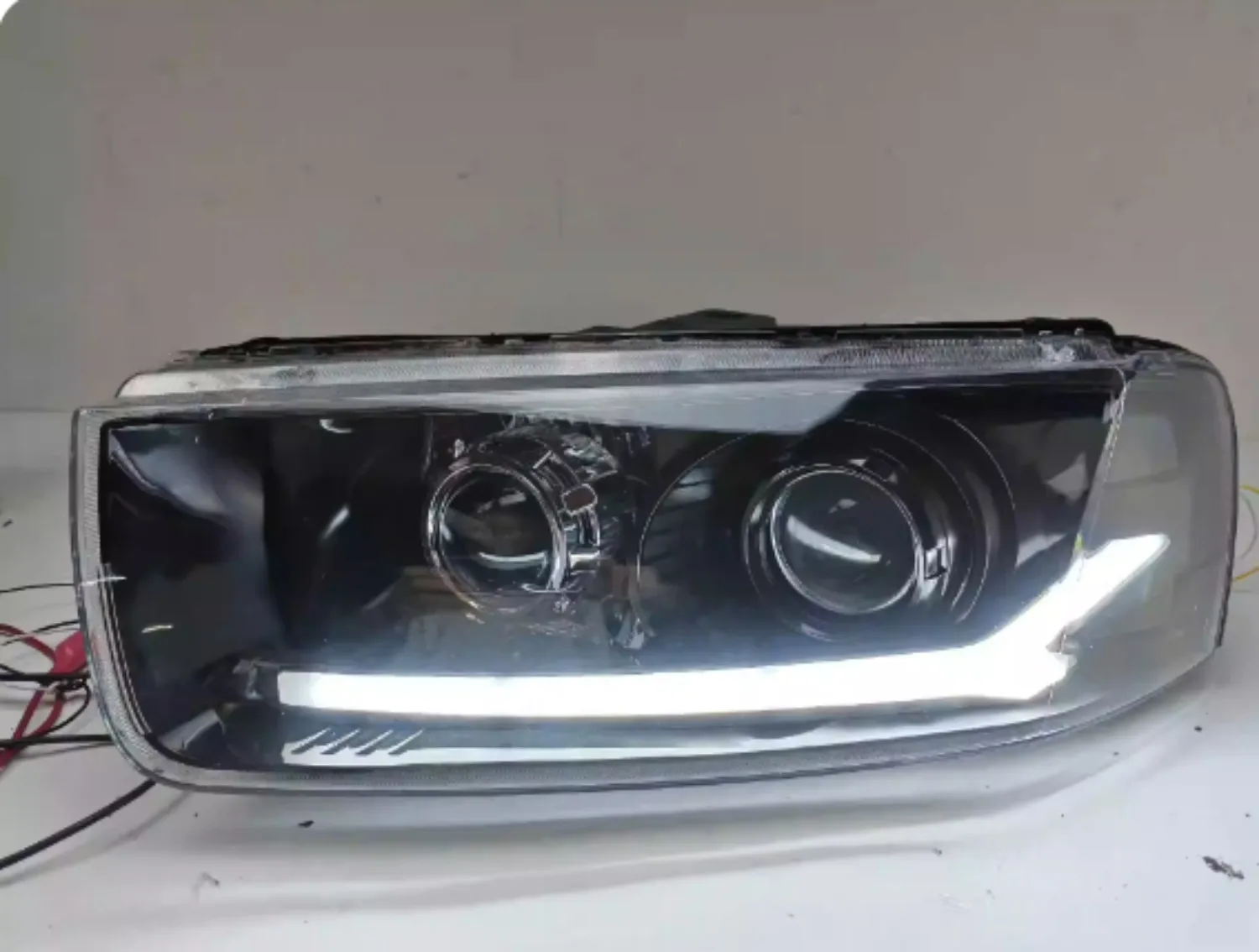 Car Led Headlight for Chevrolet Captiva Daytime Running DRL 12-18 Angel eye turn signal