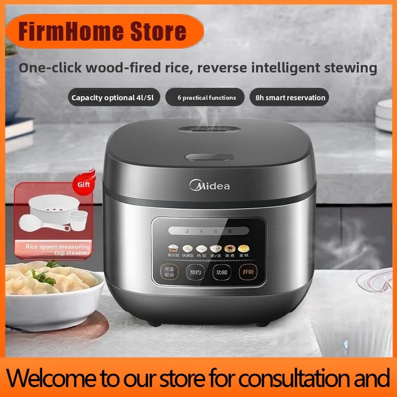 FirmHome StoreHome-use Smart Rice Cooker With Timer Function, 4L/5L Multi-functional Non-stick Large Capacity MB-RE430