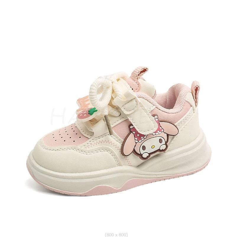 Lovely Kuromi Melody Size 21-30 Baby Toddler Shoes Boy Girls Breathable Kids Casual Sneakers Non-slip Children Sport Shoes tenis