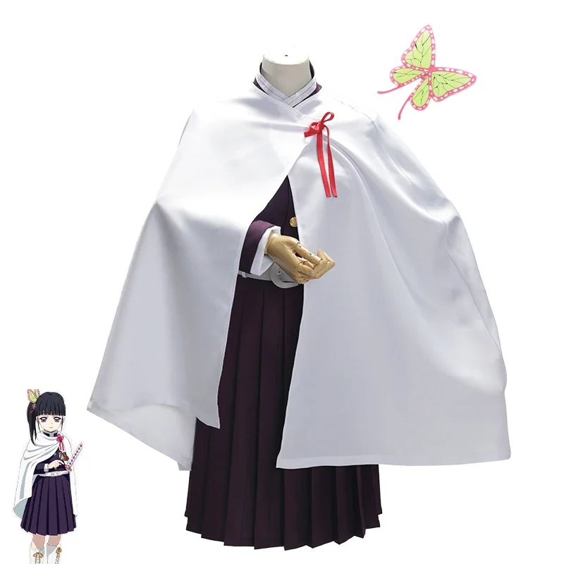 

Anime Kimetsu no Yaiba Kanao Tsuyuri Kanawo Uniform Cosplay Costume Women Kimono Party Dress