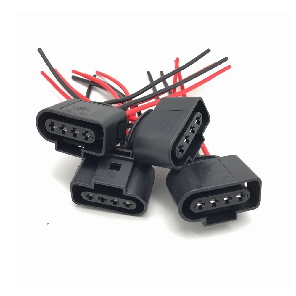 10Pcs 4Pin Ignition Coil Connector Plug Wire Harness For VW Jetta Golf Passat Tiguan CC Audi A3/4/5/6/7/8 TT Q3/5 R8 1J0973724 view 6