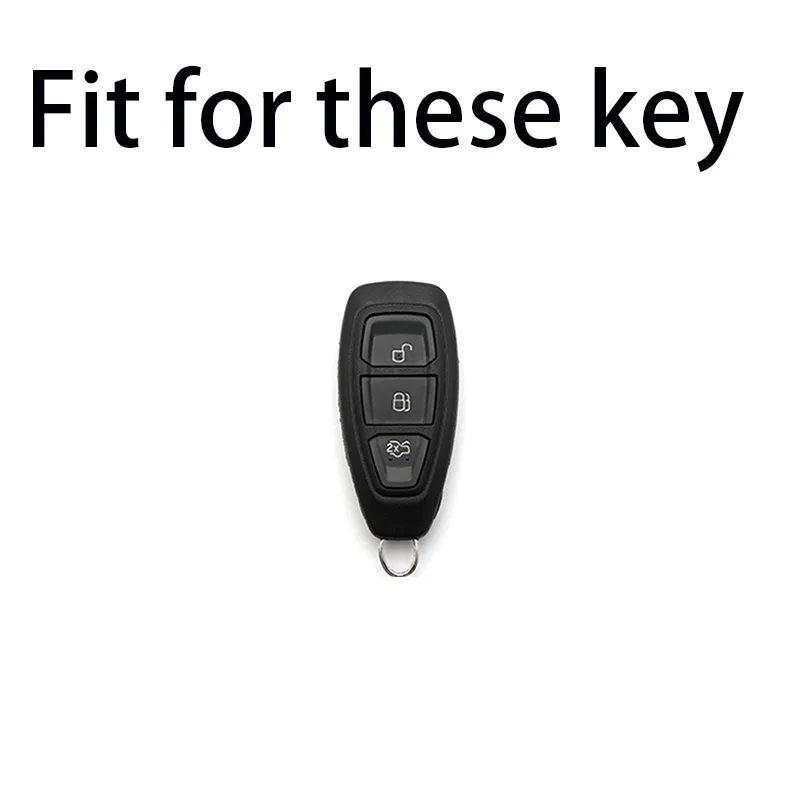 ABS Carbon Car Key Case For Ford Puma Grand C Max Focus Mondeo Kuga Fiesta Ecosport Transit Kuga ABS Remote Key Case - Image 2