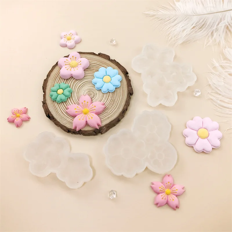 

Large and Small Flower Modeling Silicone Mold Chocolate Cake Decoration Baking Mold DIY Epoxy Tool Cake Decoration Accessories