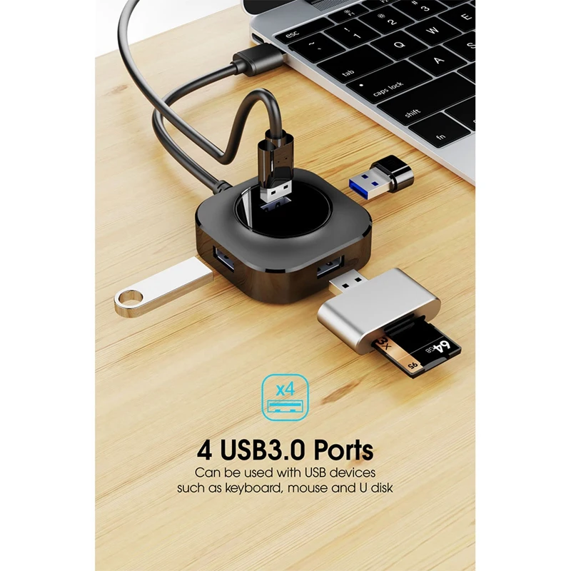 USB Hub USB 3.0 Hub USB Splitter Adapter 4 Ports Speed Mini Multiple 3 Hab USB3.0 HUB 4Port USB-Hub Expander For PC