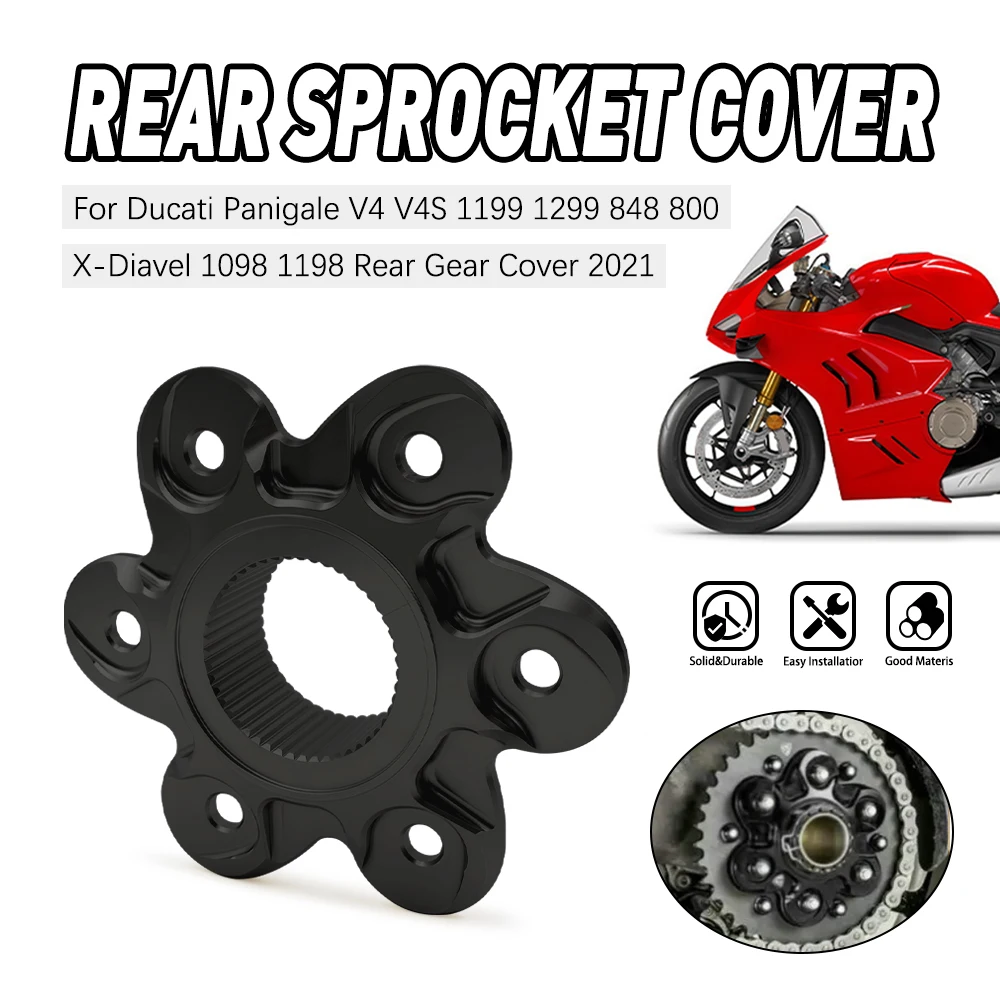 

Rear Sprocket Drive Flange Cover For Ducati Streetfighter 1098 1198 1199 Panigale Diavel Monster Multistrada 1200 1200r