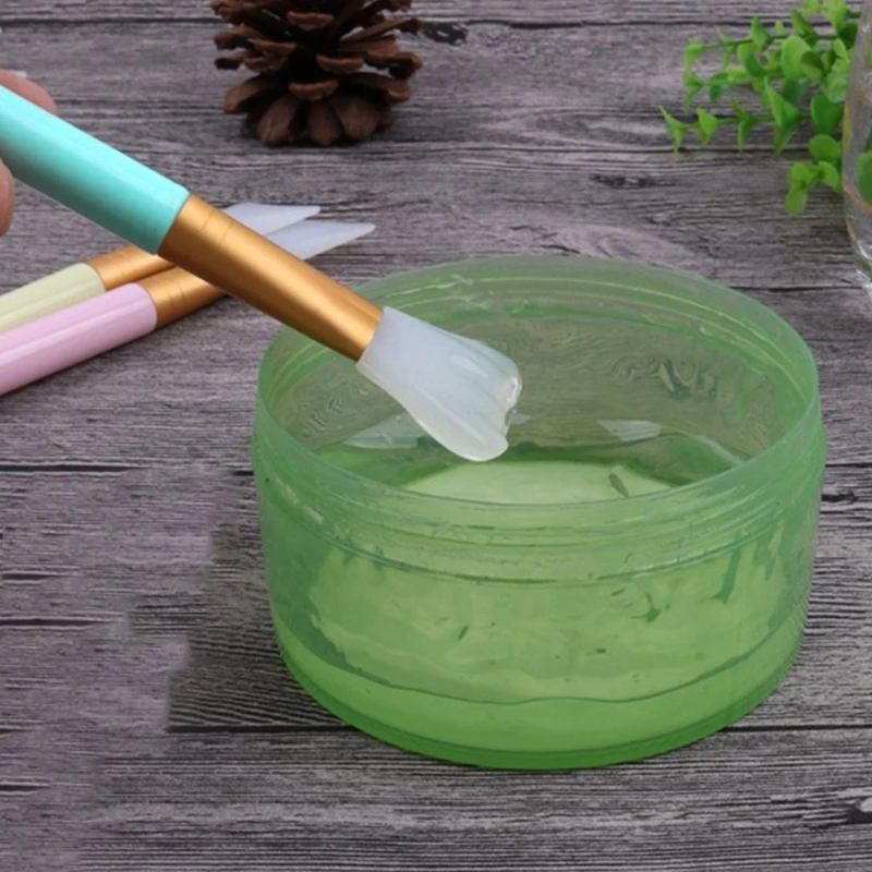 Mỹ phẩm Dụng Cụ Làm Đẹp Mặt Silicon Trang Điểm Mặt nạ Bùn Trộn Cọ Thìa Đũa Dropshipping