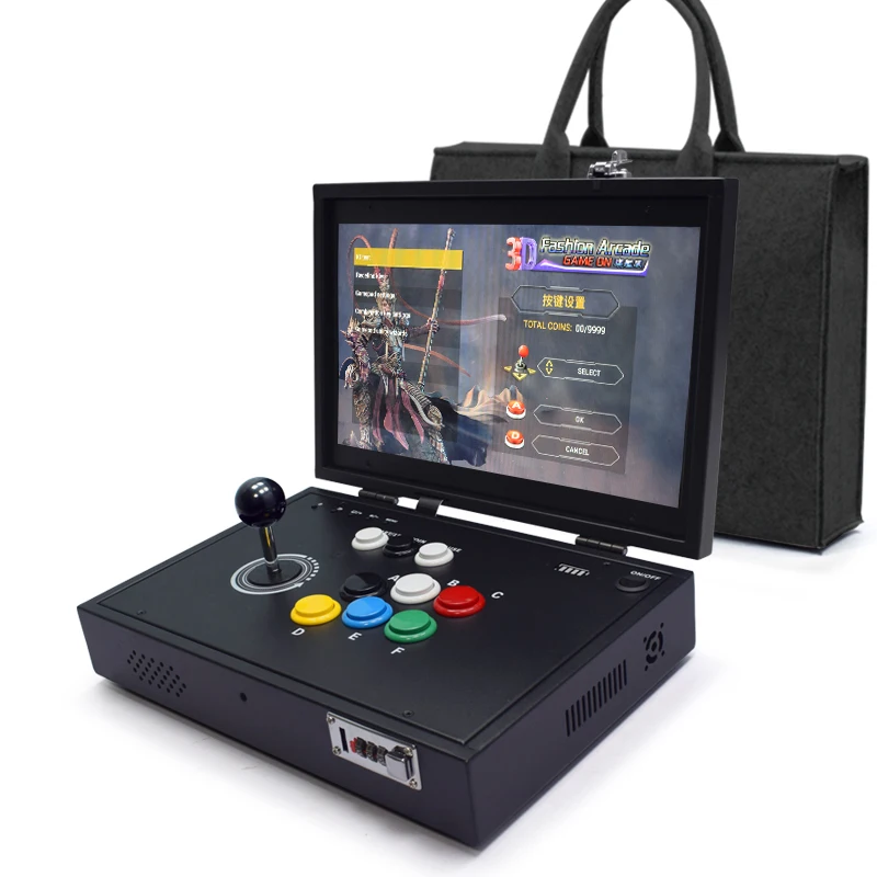 2024 Pandora H3 23000 Games Arcade Console with 14 Inch LCD Screen, Retro Video Game Machine, 8 Button Design PCB Board