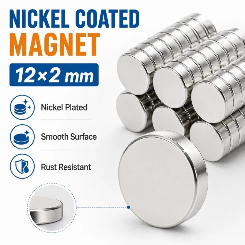 12x2mm Neodymium Disc Magnets for 3D Printed Fridge Magnets DIY Decor Embedded Projects Model Making Crafts Strong Round Magnets