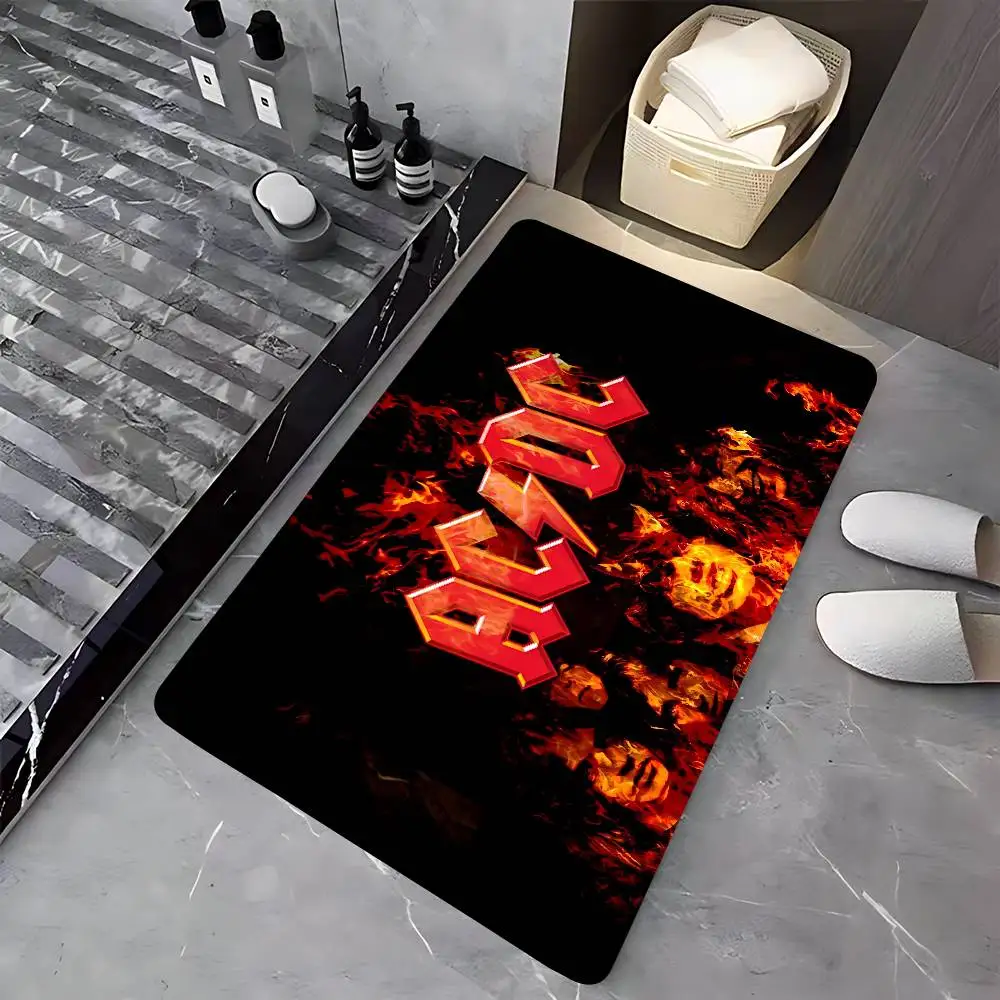 روك باند-AC-DC المدخل السجاد عدم الانزلاق غرفة الغسيل حصيرة الغسيل ديكور شرفة الطفل غرفة المعيشة المرحاض البساط