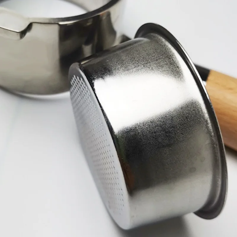 1Pcs 304 Stainless Steel Coffee Filter Basket Single 1 Cup Double 2 Cup 51/54/58mm Portafilter Single/Double/Four Person