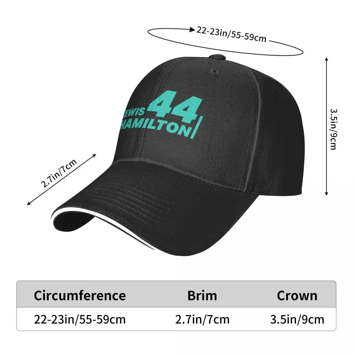 f1 Hamilton 44 Baseball Cap Ball Cap Hat Baseball Cap Men\'s Luxury Women\'s