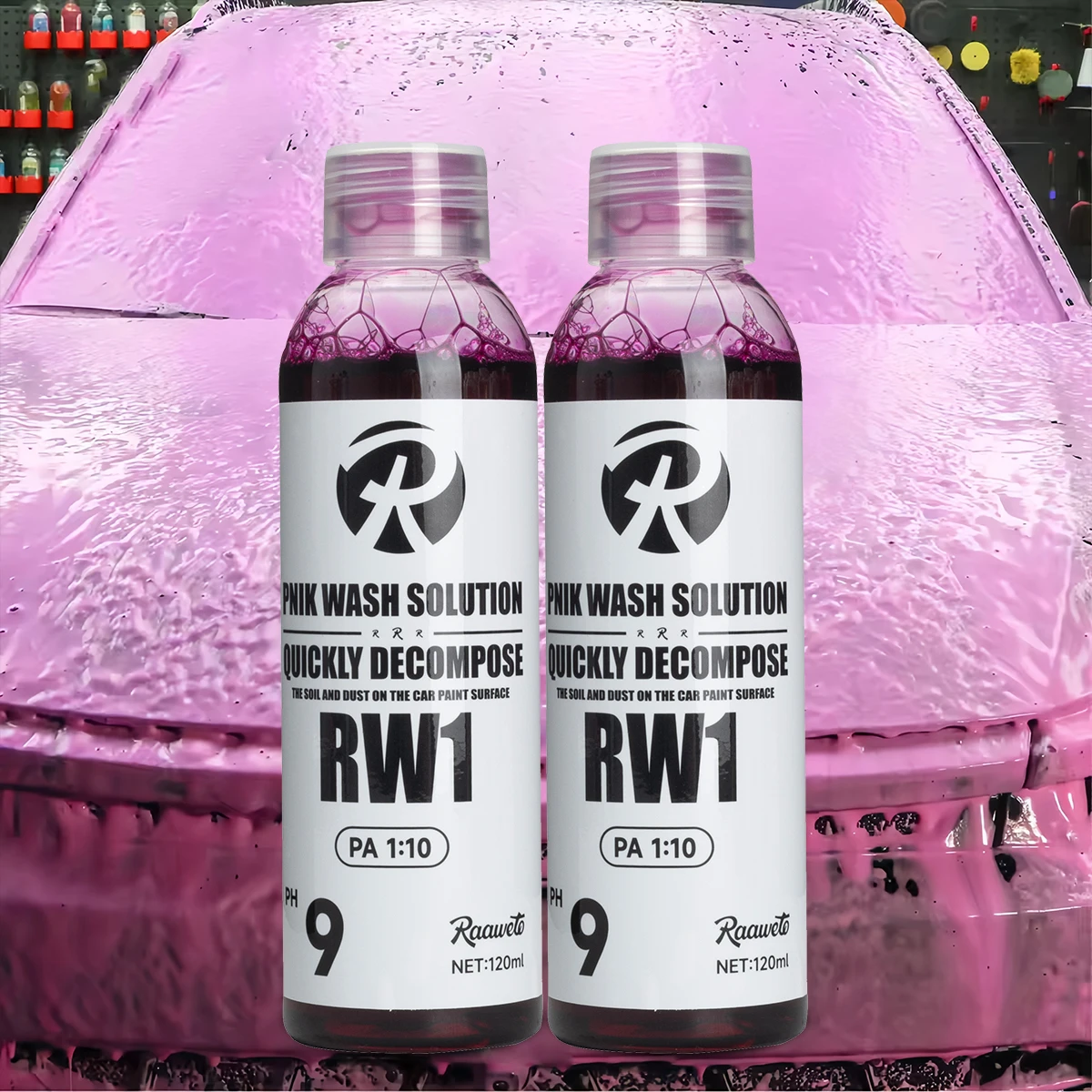 

Пенящееся мыло для мытья автомобиля, компактный pH-балансированный автомобильный шампунь, безопасное для воска и герметиков, работает с пенопластовыми пушками и ведром для мытья