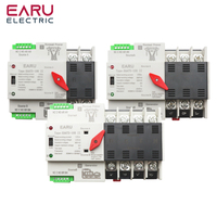 2/3/4P 100A 110V/220V Mini ATS Automatic Transfer Switch Electrical Selector Switches Dual Power Switch PV Solar Energy Din Rail